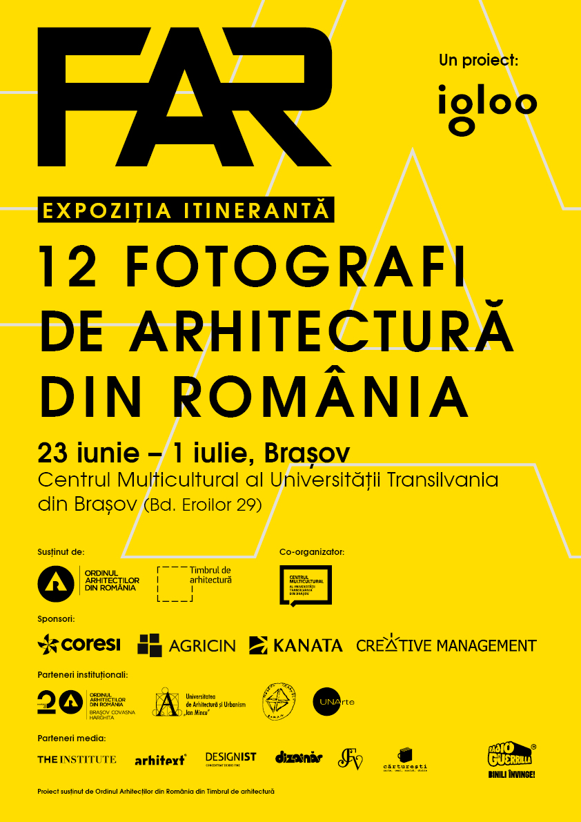 Itinerarea expoziției FAR 12. Fotografi de Arhitectură din România – Asociația Igloo Habitat și Arhitectură