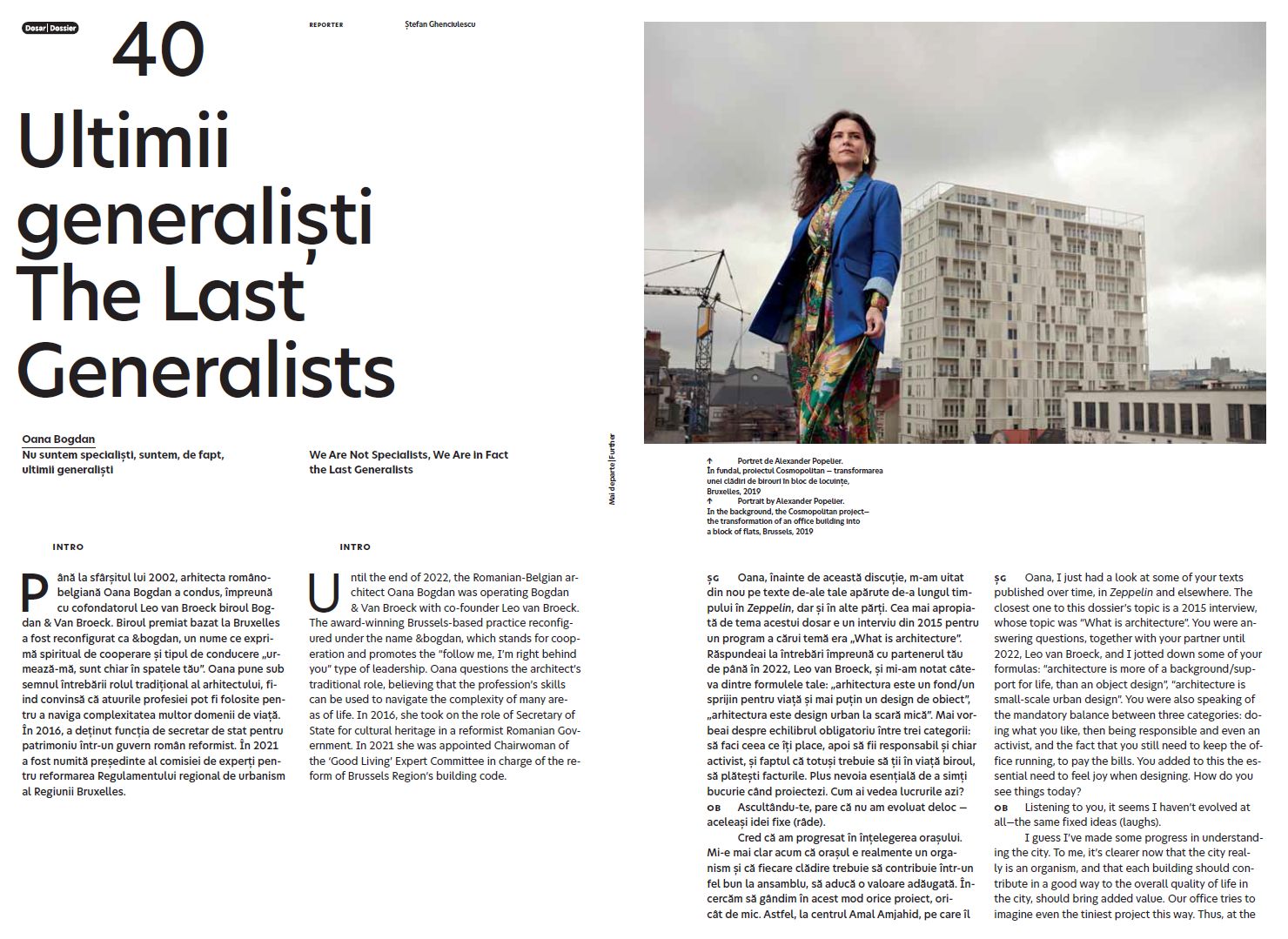 Revista Zeppelin #169 (primăvară 2023) – Mai departe. Transformări ale profesiei de arhitect – SG STUDIO SRL