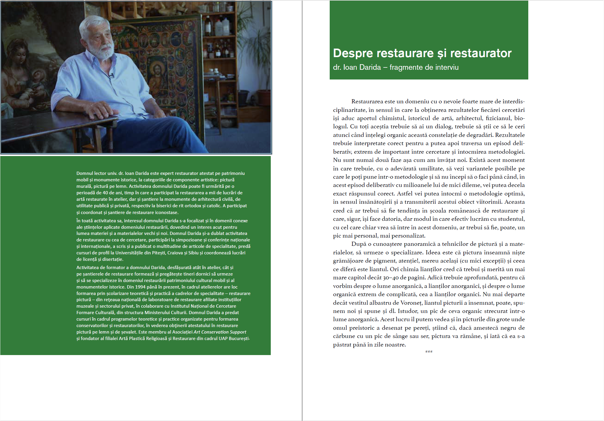 Caietele restaurării 2023 – Asociația Art Conservation Support (ACS)