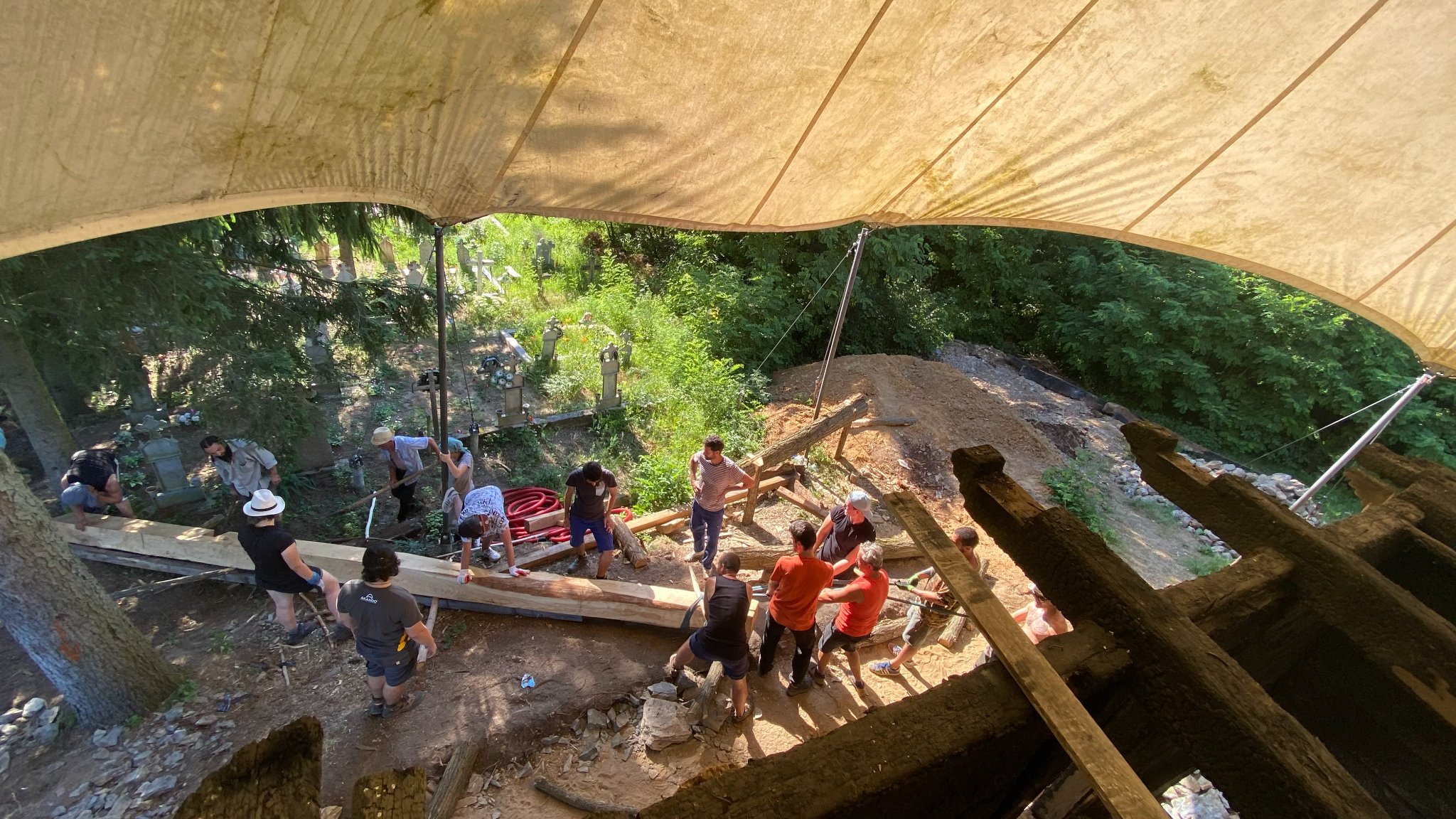 Școala de conservare a patrimoniului cultural din lemn – Atelierul meșteșugurilor tradiționale care stau la baza bisericii de lemn arse din Povergina, 2022 – Asociația Biserici Înlemnite