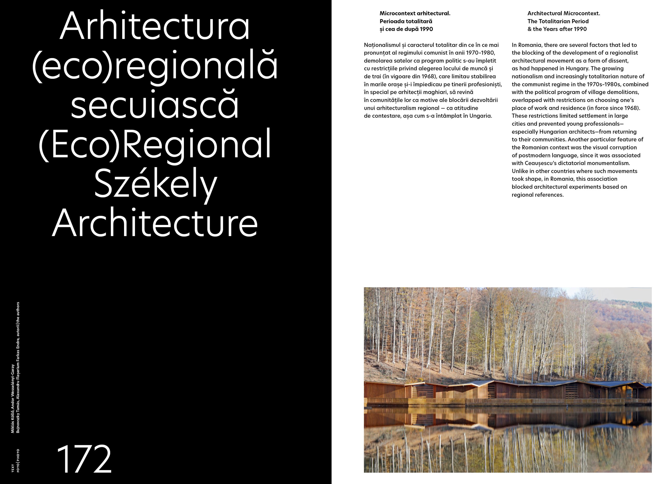 Locuri si arhitecturi. Regionalism si modernitate in Romania, sec. XX-XXI/ Place and Architecture. Regionalism and Modernity in Romania, XX-XXIth Century – SG STUDIO SRL