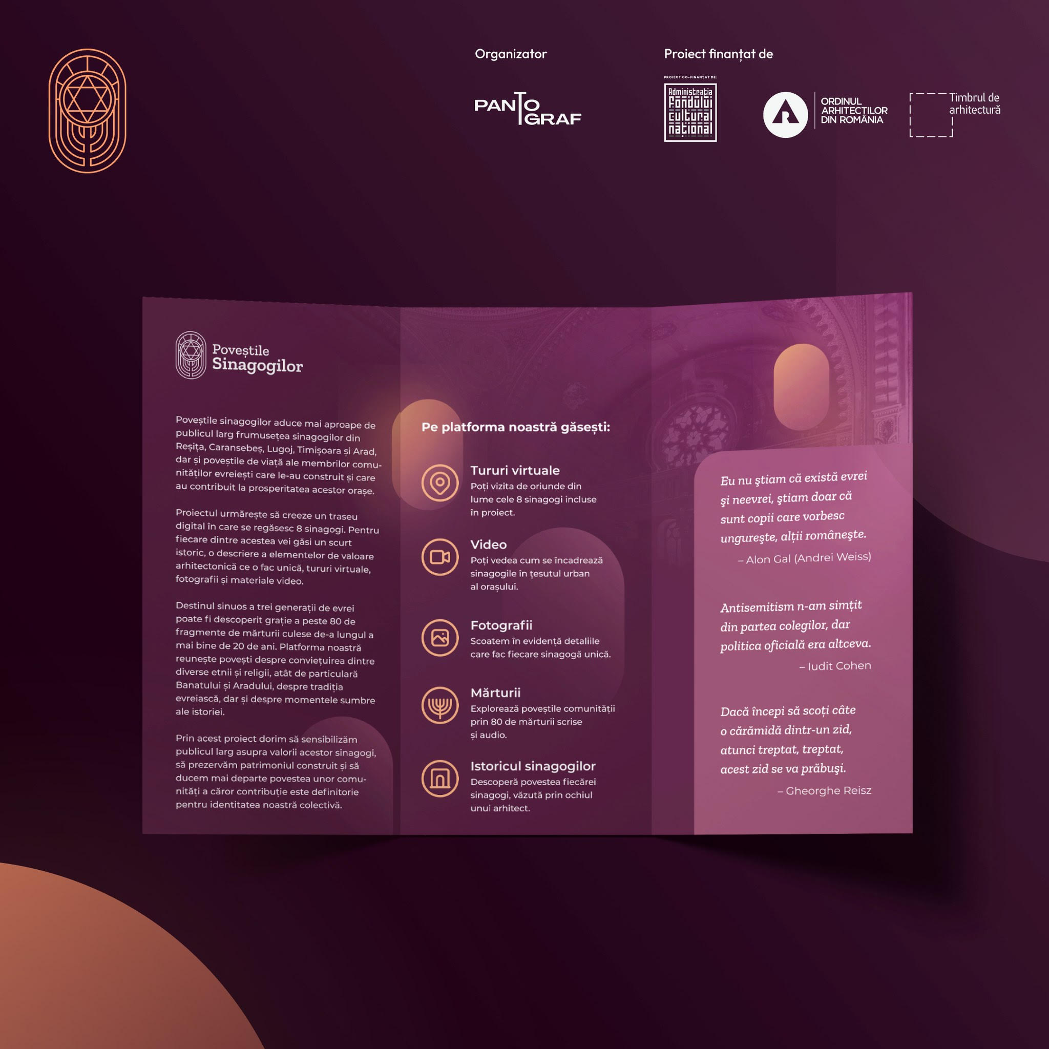 Poveștile sinagogilor. Sinagogi din Banat și Arad – Asociația Pantograf