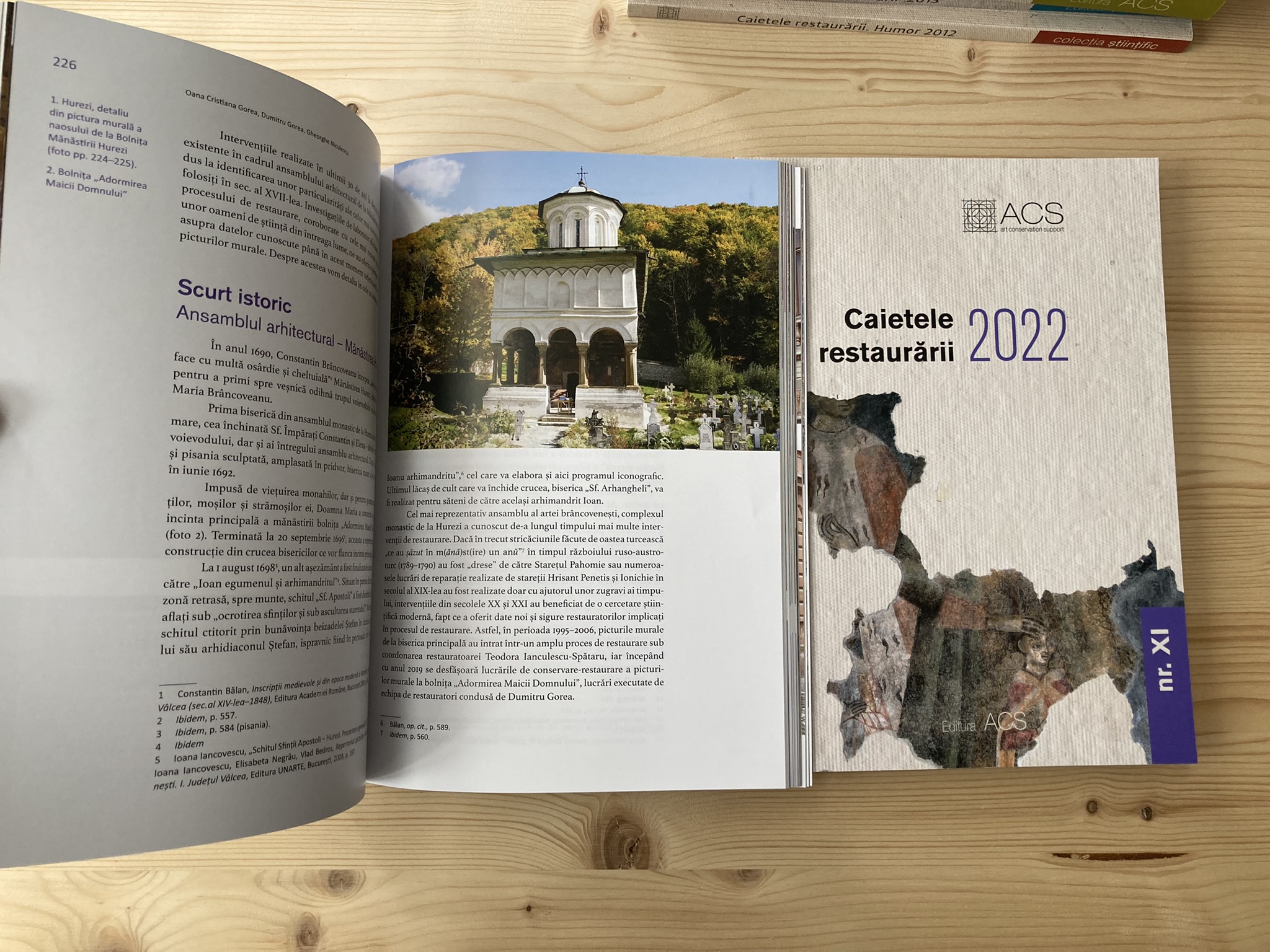 Caietele restaurării 2022 – Asociația Art Conservation Support (ACS)