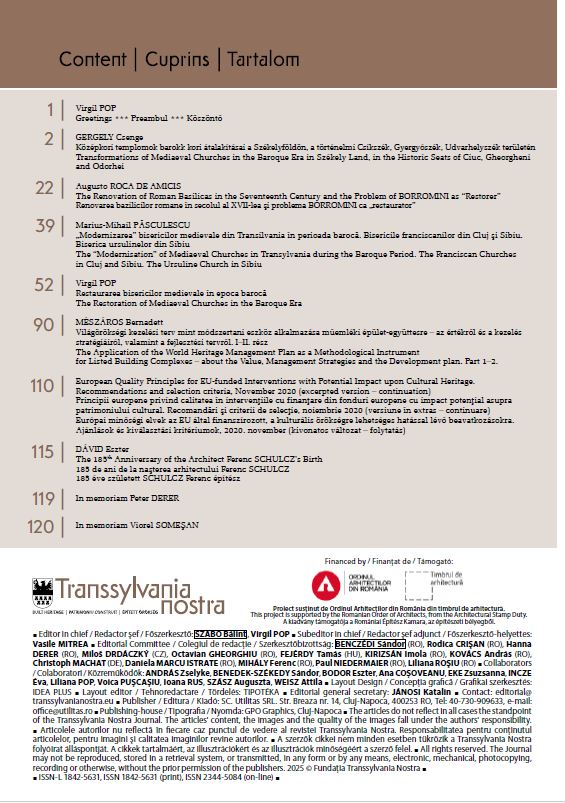 Revista Transsylvania Nostra, numerele 1 și 2, 2023 – Fundația Transsylvania Nostra