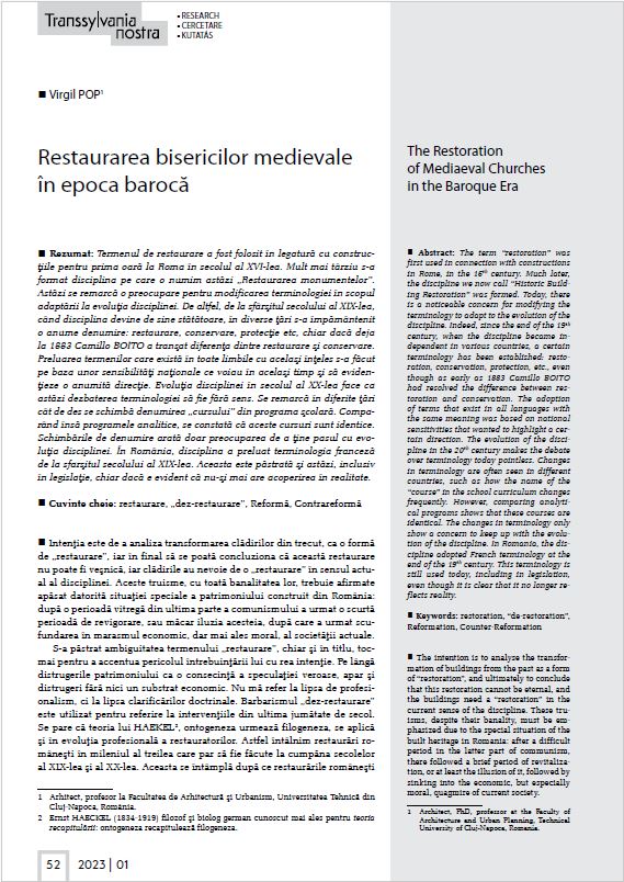 Revista Transsylvania Nostra, numerele 1 și 2, 2023 – Fundația Transsylvania Nostra