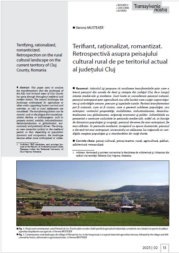 Revista Transsylvania Nostra, numerele 1 și 2, 2023 – Fundația Transsylvania Nostra